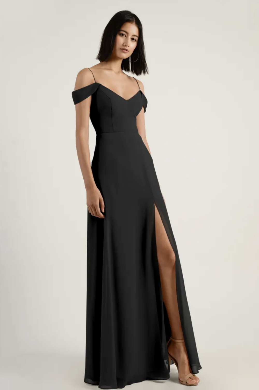 jenny yoo priya bridesmaid dress Jenny Yoo Priya Chiffon Maxi Bridesmaid Dress, 0