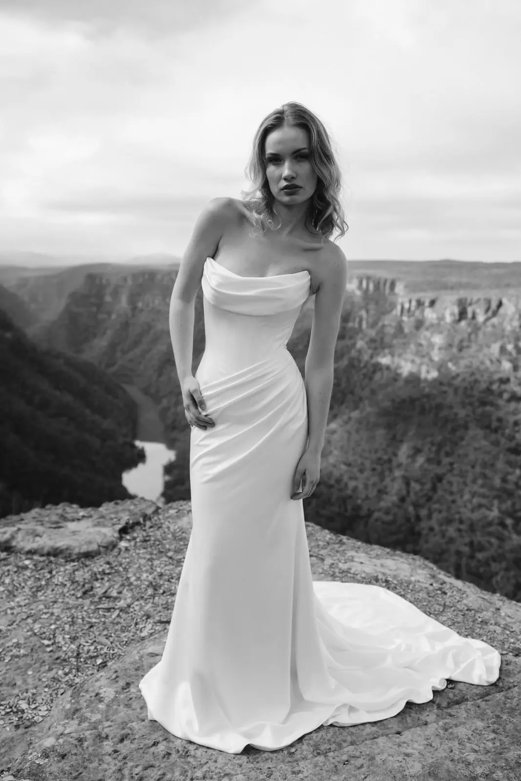 Moira-Hughes-Bindi-fitted-drape-classic-wedding-dress-strapless-BW5